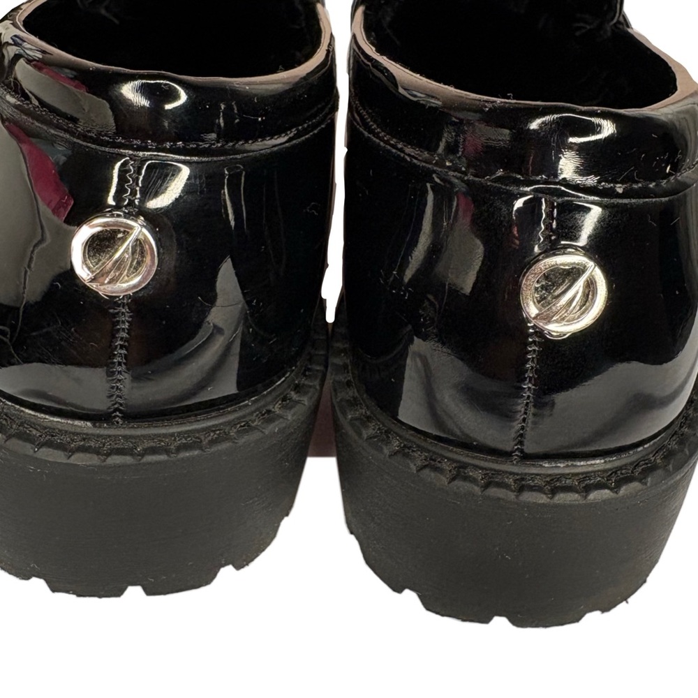 Nautica womens Black patent Loafers size 7.5 in great preowned condition - Picture 5 of 6